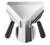 QJFCare Stainless Steel French Fry Bagger Scoop with Dual Handle, Chip Popcorn Bagger Ice Candy Snacks Desserts Scooper with Removable Dual Handle - Right and Left Handle