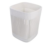 QJFORU House bin,Kitchen bin,16l White Open-top Trash Can Household Waste Container for Home Kitchen Bathroom Simple Design Easy to Clean Suitable for Daily Use