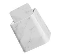 QJFORU House bin,Kitchen bin,Marble Pattern Trash Can with Lid Small Garbage Bin for Home Office Waterproof Design Modern Marble Look Suitable for Kitchen Bathroom Bedroom