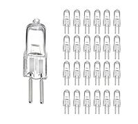 QJFORU Light Bulbs,Halogen Bulbs G5.3 Capsule Halogen Bulbs 24V 20W-250W Pack of 25pcs(G5.3-24v-150w)