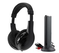 QJIRZB Headphones for TV Hi-Res 5 in 1 Wireless Headset Wireless Headphones Hi-Fi Cordless RF Bluetooth Headphones with Mic for TV Video Game DVD PC