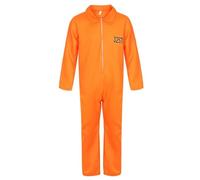 QJIRZB Prisoner Costume Outfit Mens Women Halloween Orange Prison Jumpsuit Adult Jail Criminal Cosplay Fancy (Orange, S)
