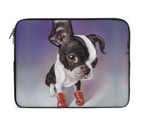 Qjjinxior 10inch Laptop Case, Boxing Boston Terrier Laptop Sleeve