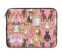 Qjjinxior 10inch Laptop Case, Cute Chihuahua Laptop Sleeve