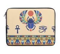 Qjjinxior 13inch Laptop Case, Egyptian Scarab Laptop Sleeve