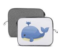 Qjjinxior 14inch Laptop Case, Cartoons Whale Lighthouse Snowflake Laptop Sleeve