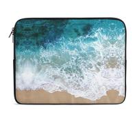 Qjjinxior 15inch Laptop Case, Beautiful Ocean Waves Laptop Sleeve