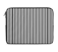 Qjjinxior 15inch Laptop Case, Black Stripe Laptop Sleeve