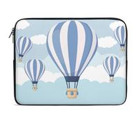 Qjjinxior 15inch Laptop Case, Blue Hot Air Balloon Laptop Sleeve