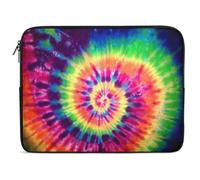Qjjinxior 15inch Laptop Case, Colorful Bright Tie-Dye Laptop Sleeve