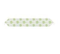 Qjjinxior 178*33cm Table Runner with Tassel, Four Leaf Clover Plant Table Runner, Table Decoration for Kitchen, Party, Restaurant