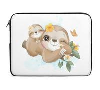 Qjjinxior 17inch Laptop Case, Adorable Little Sloth Laptop Sleeve