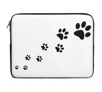 Qjjinxior 17inch Laptop Case, Animal Paw Prints Laptop Sleeve