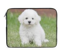 Qjjinxior 17inch Laptop Case, Bichon Frise Dog Laptop Sleeve