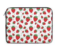 Qjjinxior 17inch Laptop Case, Strawberry Laptop Sleeve