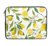 Qjjinxior 17inch Laptop Case, Yellow Lemon Laptop Sleeve