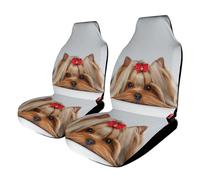 Qjjinxior Car Cover Seats Front, Yorkshire Terrier Car Seat Cover, Universal Car Seat Protector