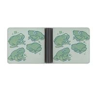 Qjjinxior Coin Pocket, Cute Frog Leather Wallet, Bifold Credit Card Leather Slim Purse
