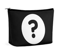 Qjjinxior Cosmetic Bag, Question Mark Makeup Bag, Portable Toiletry Bag with Zipper for Daily Use, Travel