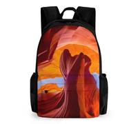 Qjjinxior Daypack, Antelope Canyon Backpack, Rucksack with Pockets for Hiking Camping Travel
