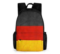 Qjjinxior Daypack, Germany Flag Backpack, Rucksack with Pockets for Hiking Camping Travel
