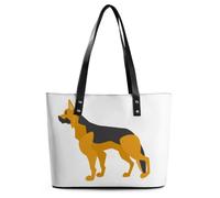 Qjjinxior Ladies Tote Bag, German Shepherd Handbag, Women's Shoulder Bag for Work Daily Travel