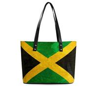 Qjjinxior Ladies Tote Bag, Jamaica Flag Art Design Handbag, Women's Shoulder Bag for Work Daily Travel