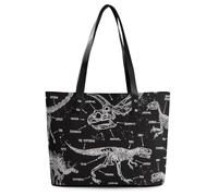 Qjjinxior Ladies Tote Bag, Jurassic Dinosaurs Handbag, Women's Shoulder Bag for Work Daily Travel
