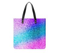Qjjinxior Leather Handbag, Wolves Howl in The Northern Lights Tote Bag, Shoulder Bag for Work Shopping