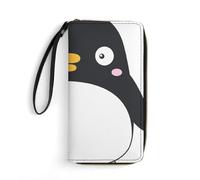 Qjjinxior Leather Wallet, Cute PenguinWallet, with Rope, Small Size and Large Capacity, Easy to Carry