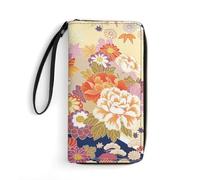 Qjjinxior Leather Wallet, Japan Traditional KimonoWallet, with Rope, Small Size and Large Capacity, Easy to Carry