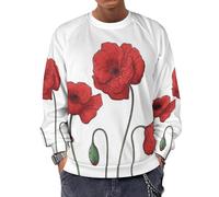 Qjjinxior Long-Sleeve Crewneck Sweatshirt, Germany Flag EagleLightweight Casual Jumpers for Men