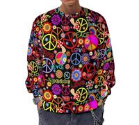 Qjjinxior Long-Sleeve Crewneck Sweatshirt, Skull And CrossbonesLightweight Casual Jumpers for Men