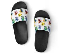 Qjjinxior Non-Slip Slippers, 3D Watercolor Parrot Sliders for Men And Women, Shower Slides