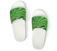 Qjjinxior Non-Slip Slippers, Alligator Skin Texture Sliders for Men And Women, Shower Slides