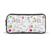 Qjjinxior Pencil Case, Chemistry Experiment PatternStationery Bag, Business Travel Bag Or Small Tool Box, Girls Makeup Bag