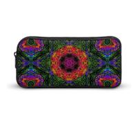 Qjjinxior Pencil Case, Psychedelic KaleidoscopeStationery Bag, Business Travel Bag Or Small Tool Box, Girls Makeup Bag