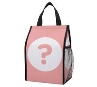 Qjjinxior Question Mark Lunch Bag with Outside Pockets, Tote Lunch Bag for Work, Picnic, Travel