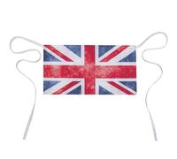 Qjjinxior Short Apron, Vintage Union Jack British Flag Half Work Waist Apron with 3 Pockets
