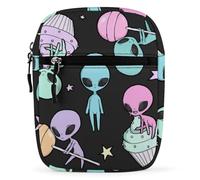 Qjjinxior Shoulder Bag, Alien Crossbody Bag, Multi Purpose Small Satchel for Work Business Travel