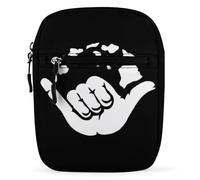 Qjjinxior Shoulder Bag, Aloha Hand Hawaii Crossbody Bag, Multi Purpose Small Satchel for Work Business Travel