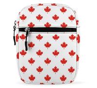 Qjjinxior Shoulder Bag, Canadian Maple Leaf Crossbody Bag, Multi Purpose Small Satchel for Work Business Travel