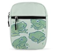 Qjjinxior Shoulder Bag, Cute Frog Crossbody Bag, Multi Purpose Small Satchel for Work Business Travel