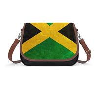 Qjjinxior Shoulder Bag, Jamaica Flag Art Design Crossbody Bag, Leather Handbag for Ladies Travel Work Daily Use