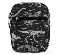 Qjjinxior Shoulder Bag, Jurassic Dinosaurs Crossbody Bag, Multi Purpose Small Satchel for Work Business Travel