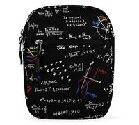 Qjjinxior Shoulder Bag, Math Linear Mathematics Education Crossbody Bag, Multi Purpose Small Satchel for Work Business Travel