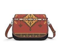 Qjjinxior Shoulder Bag, Native American Crossbody Bag, Leather Handbag for Ladies Travel Work Daily Use