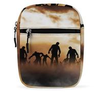 Qjjinxior Shoulder Bag, Zombies Dead Men Walking Body at Night Crossbody Bag, Multi Purpose Small Satchel for Work Business Travel