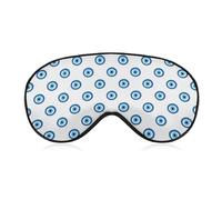 Qjjinxior Smooth Fabric Eye Mask, Evil Eyes Sleep Mask, Sleeping Eye Mask with Adjustable Headband for Men, Women