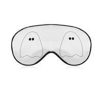 Qjjinxior Smooth Fabric Eye Mask, Ghost Sleep Mask, Sleeping Eye Mask with Adjustable Headband for Men, Women